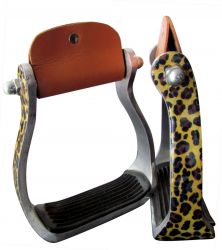 Showman  Cheetah print stirrups